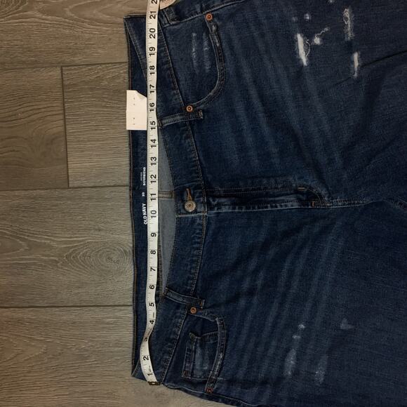 NWT Old Navy Mid-rise Boyfriend Blue Distress Size 20 - Picture 6 of 8